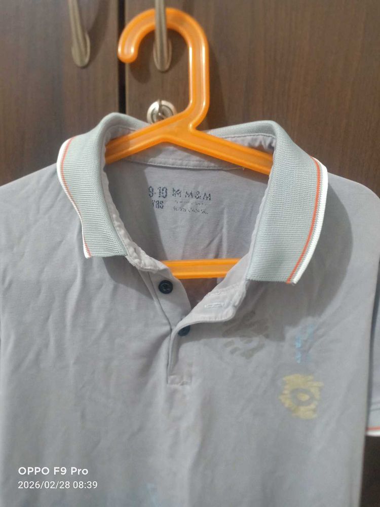 Classic Grey Polo T-Shirt