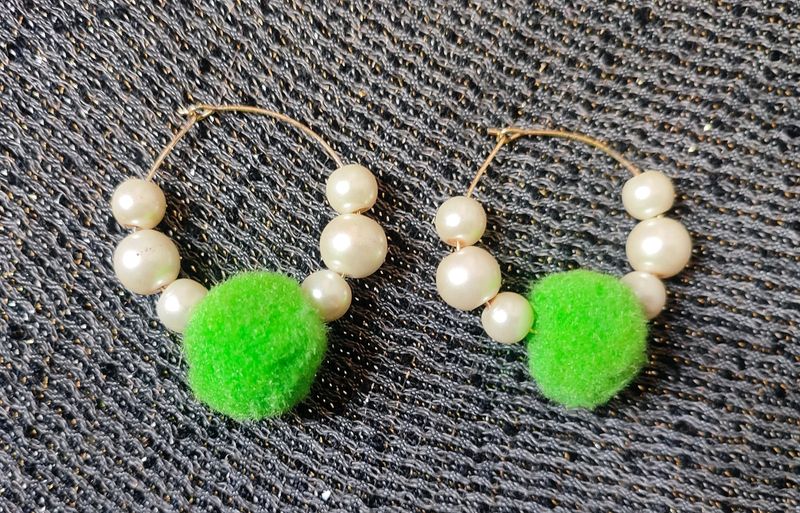 Pom Pom Earrings