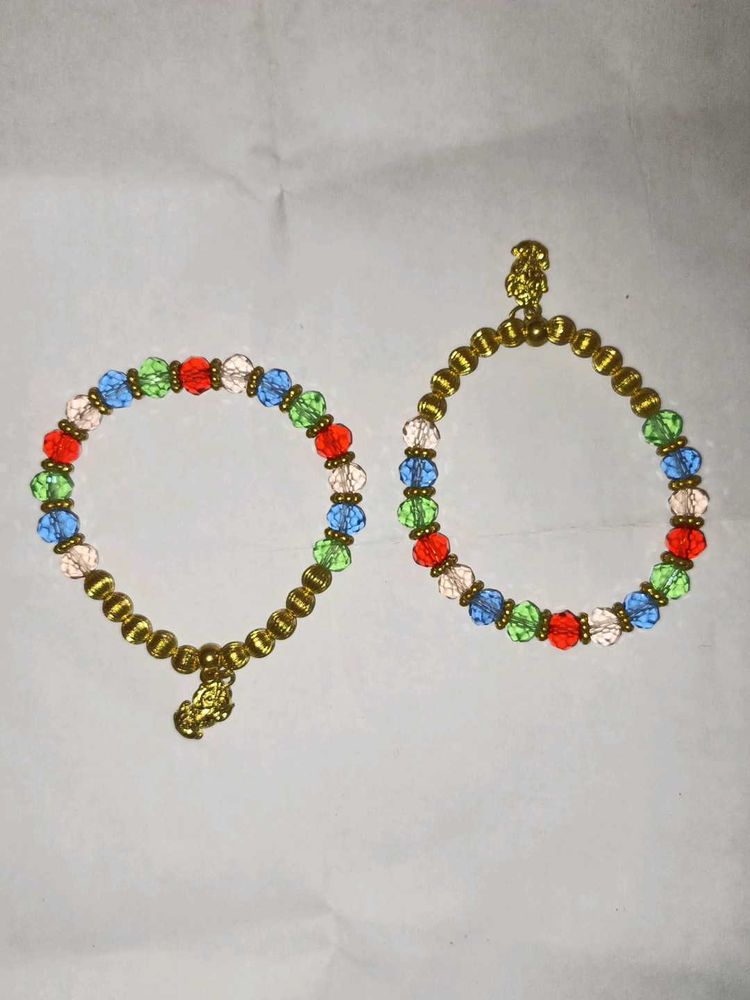 Colorful Beaded Bracelet Set pack of 2