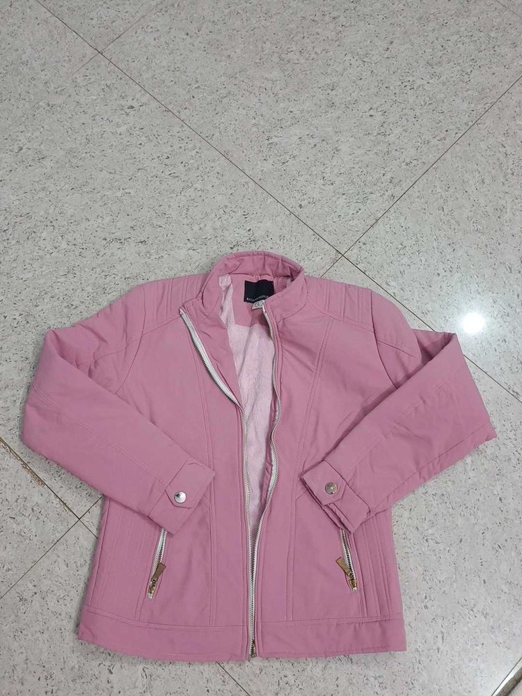 Pink Casual Jacket