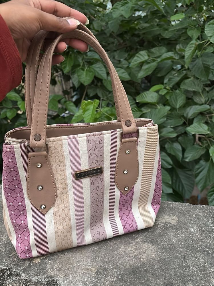 Chic Striped Handbag
