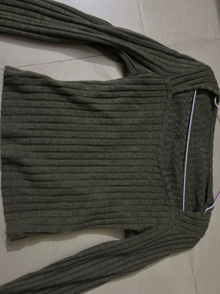 Ribbed Long Sleeve Top