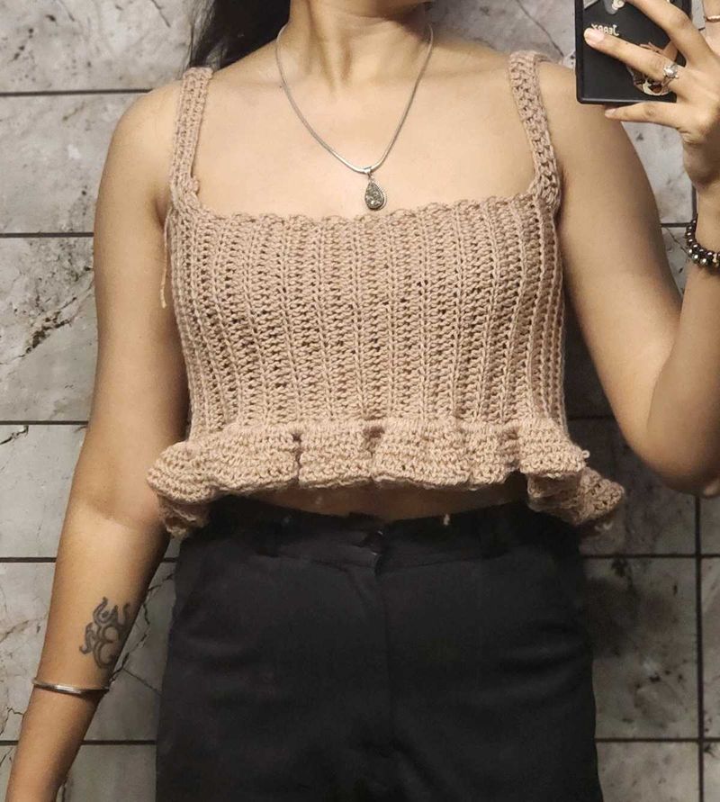 Crochet Crop Top handcrafted by me