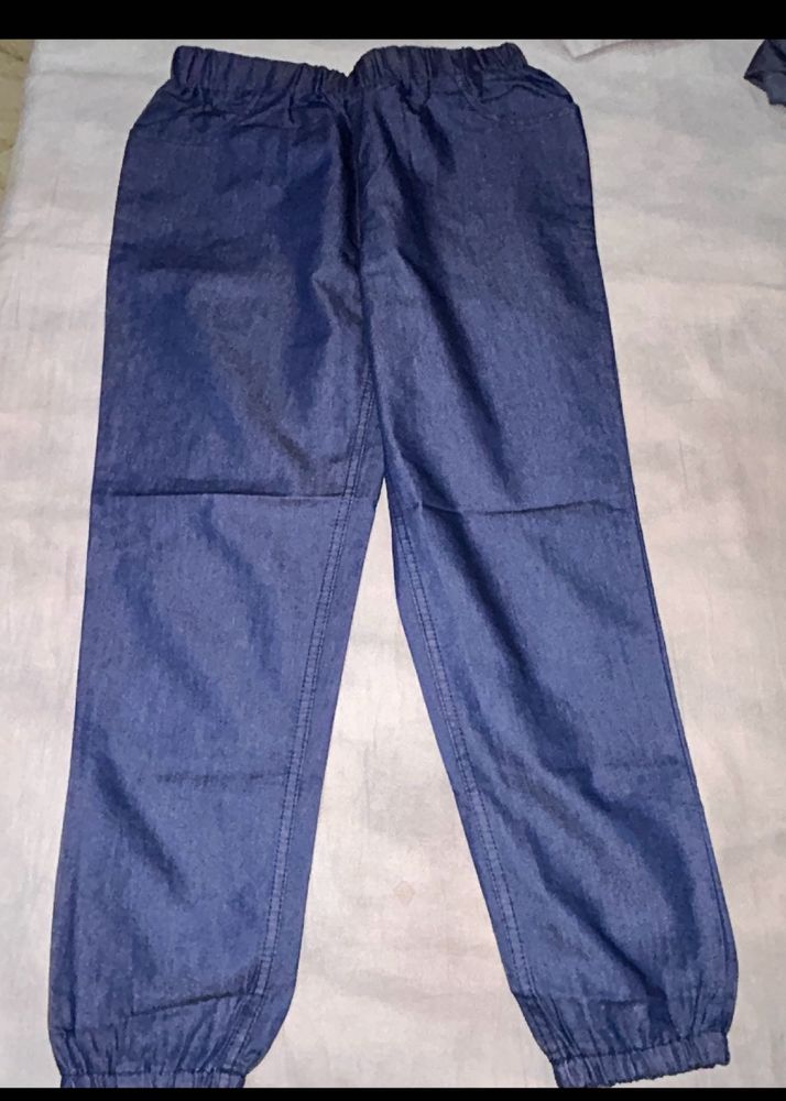 Denim jogger