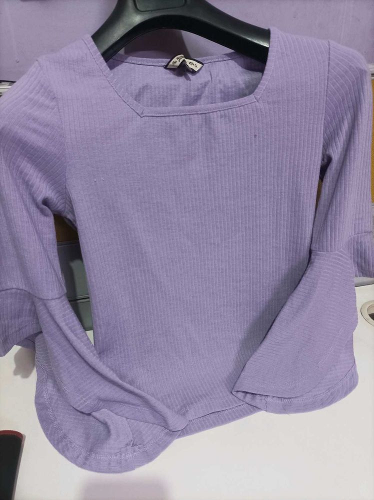 Roadstar Lilac Bell Sleeve Top