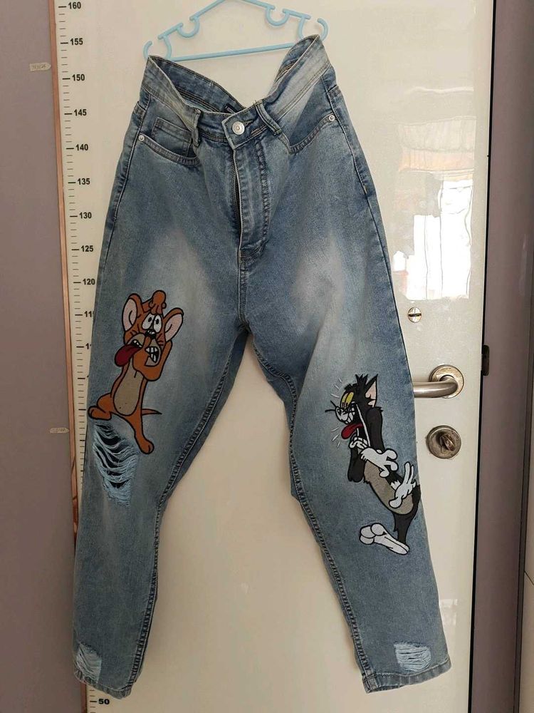 Tom &amp; Jerry Distressed Jeans