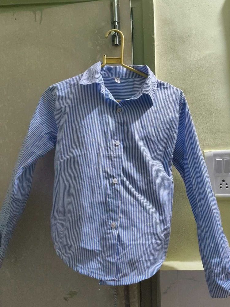 BRAND NEW Blue Striped Button-Down Shirt