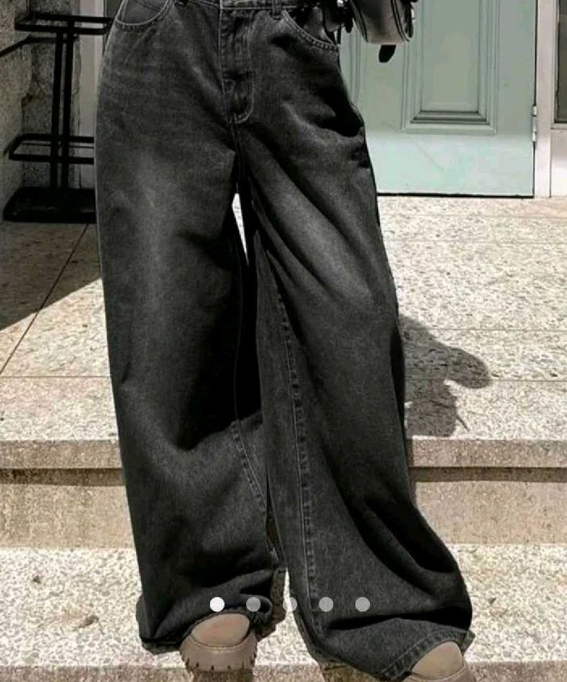 Trendy Wide Leg Denim Jeans✨