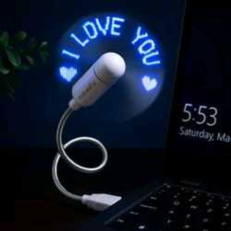 moBeeTa USB LED Fan for Customized Message with Pr
