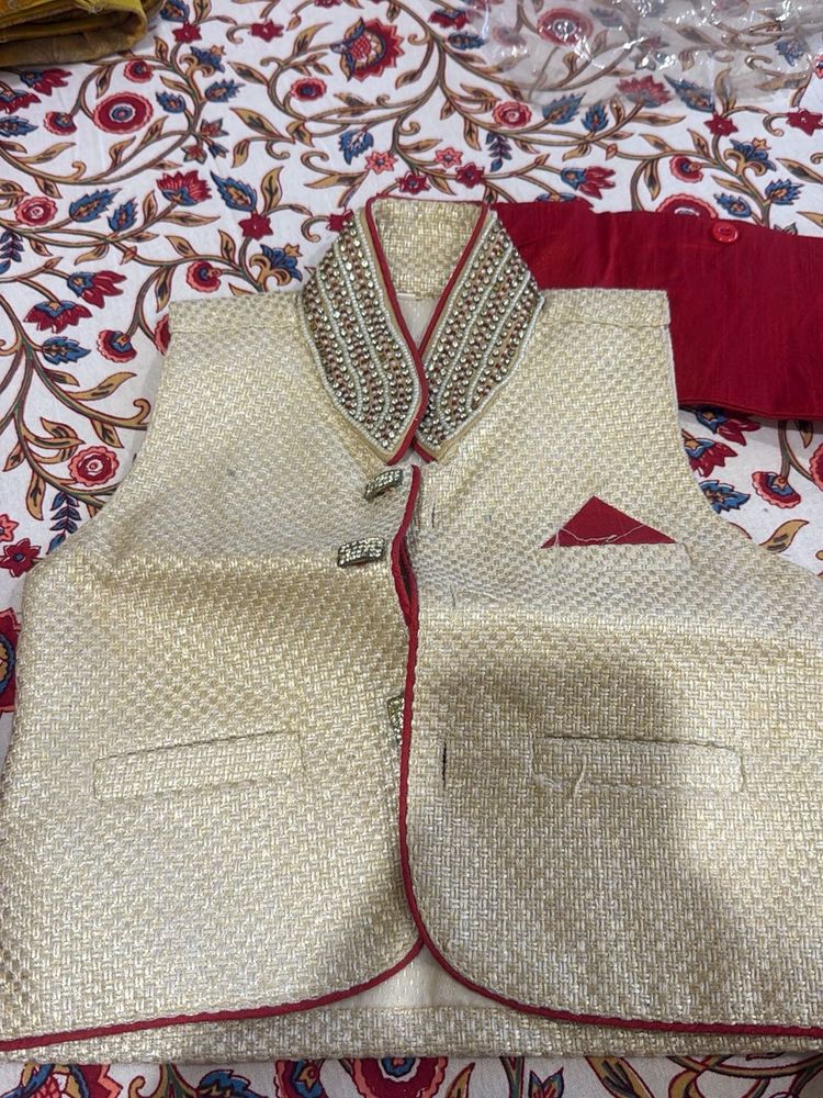 Boys Ethnic Waistcoat Set