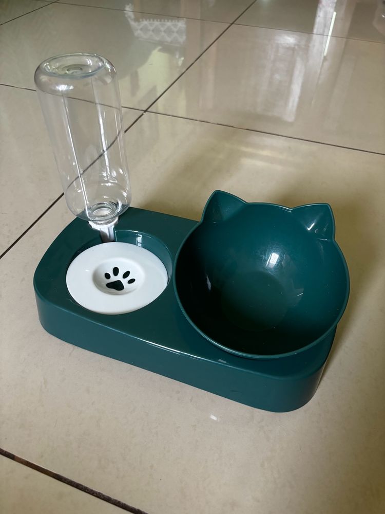 Cat Food &amp; Water Dish