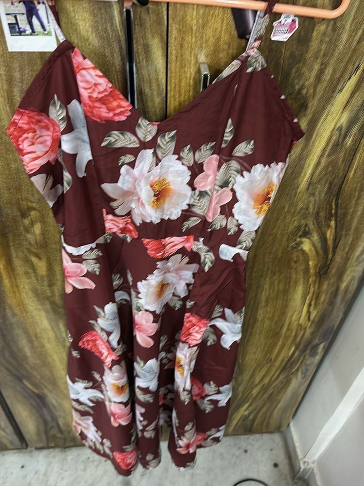 Chic Floral Print Mini Dress