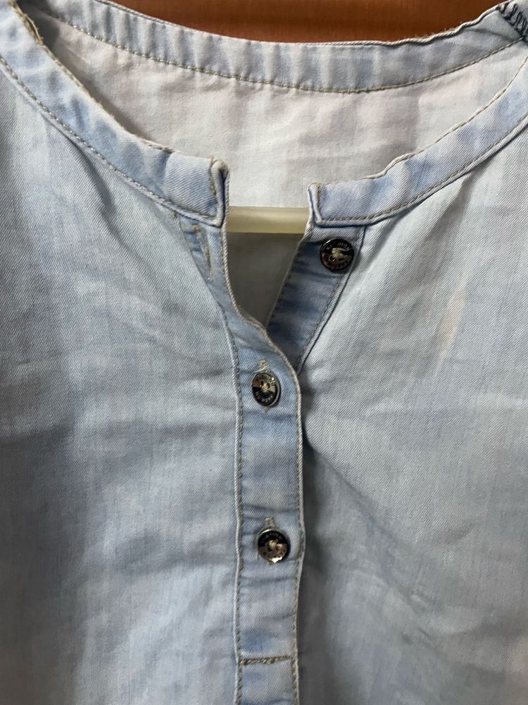 Light Wash Denim Shirt