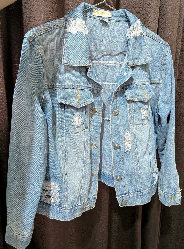 Distressed Denim Jacket