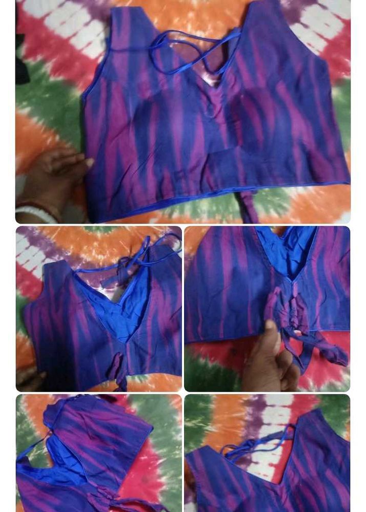 bord neck pad blouse