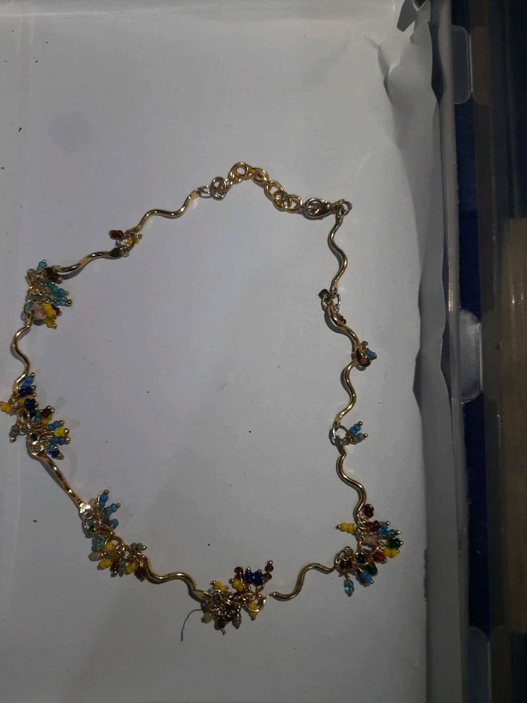 Sparkling Beaded Statement Necklace