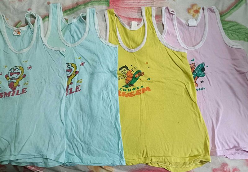 Kids baniyan Bundle - Cartoon Prints