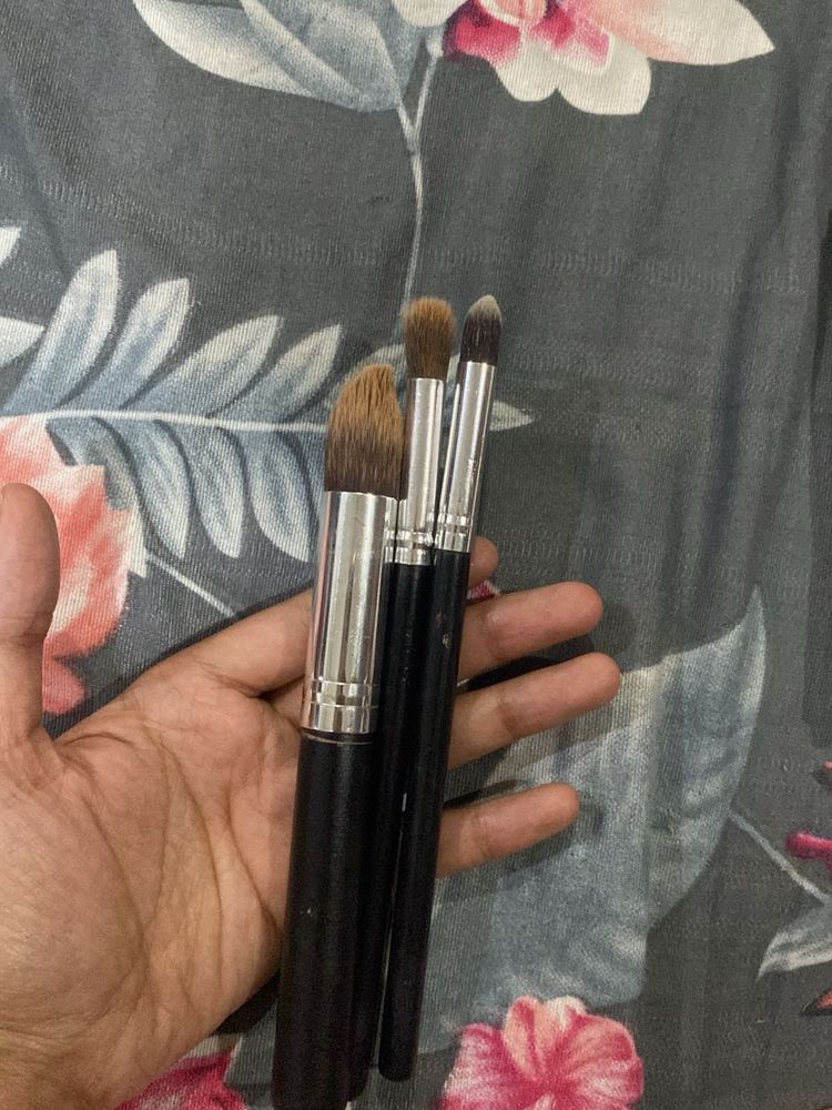 Set of 3 Makeup Brushes
