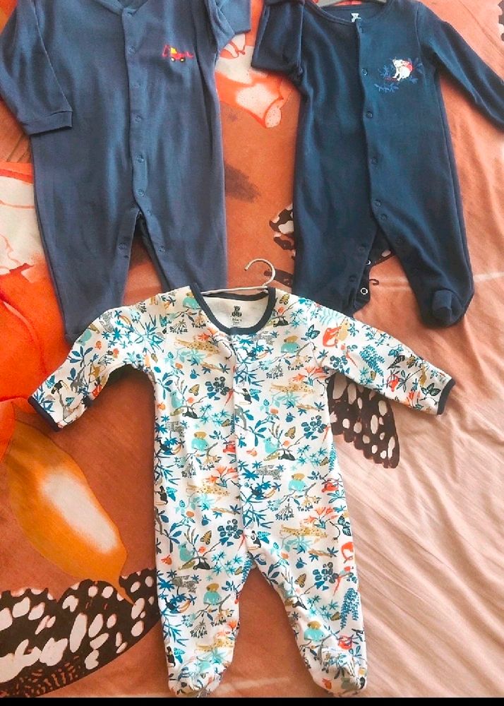 3brand New Rompers N Warmer Combo