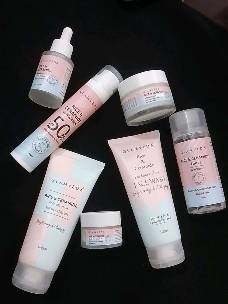 Glamveda Rice &amp; Ceramide Skincare Set