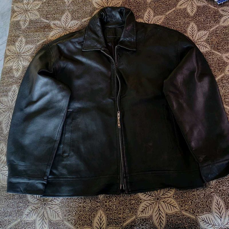 CODE Classic Black Leather Jacket