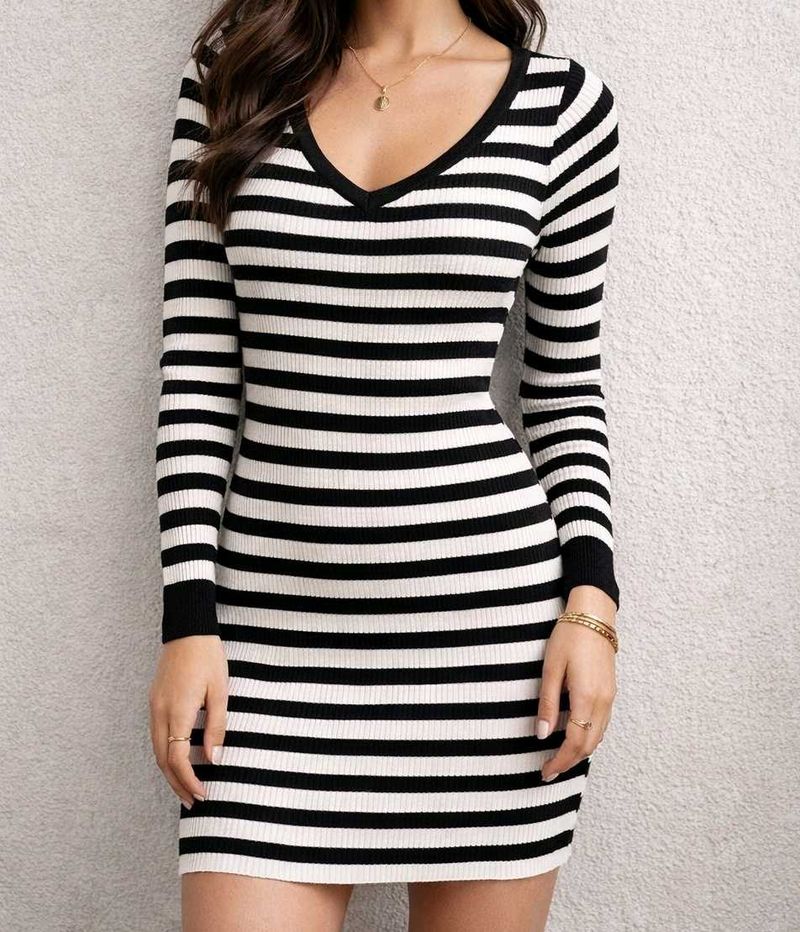 Striped Long Sleeve Top 🎀 (Made in korea)
