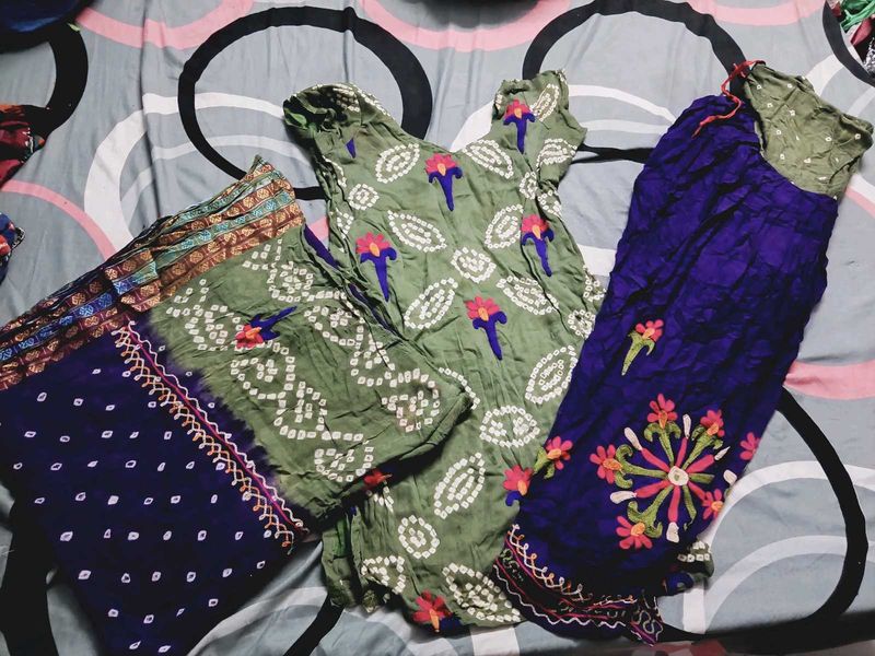 Blue kurta set with Duppata