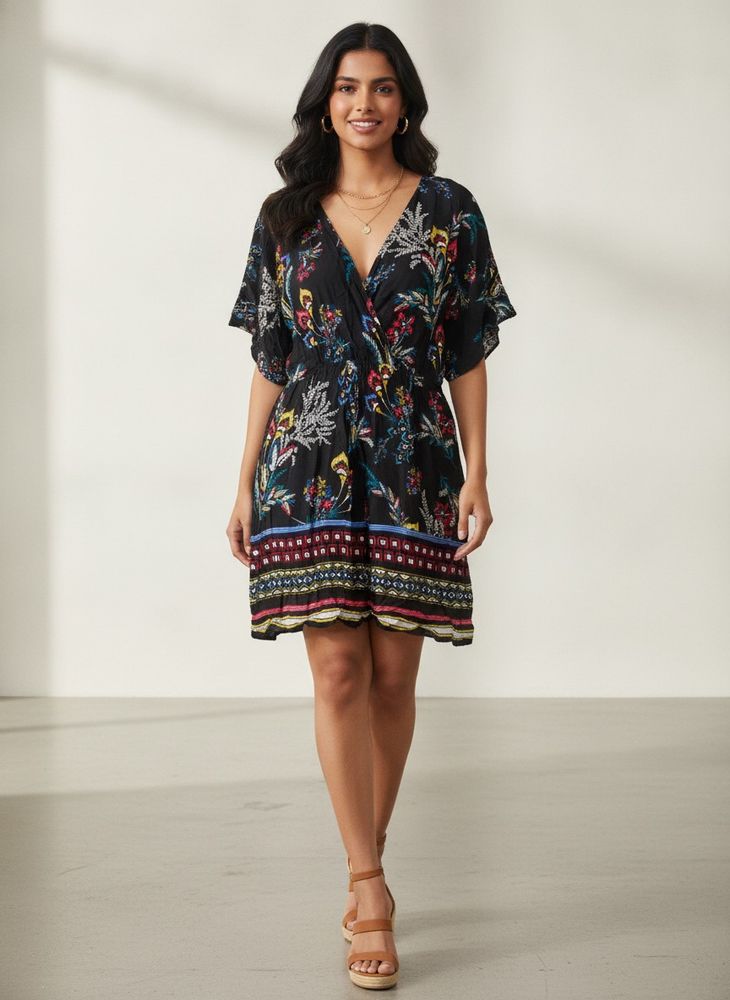 Floral Print Mini Dress