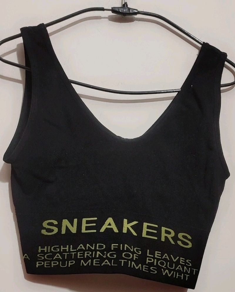 Black Sports Bra 28 Size