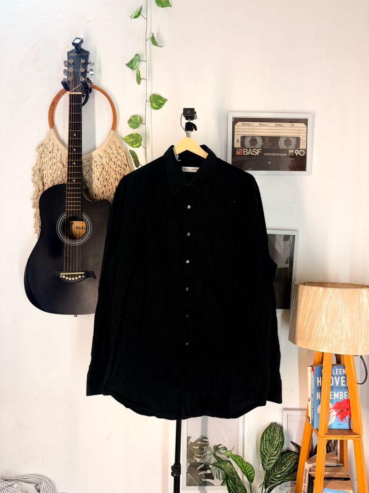 dolce and gabbanaClassic Black Button-Up Shirt