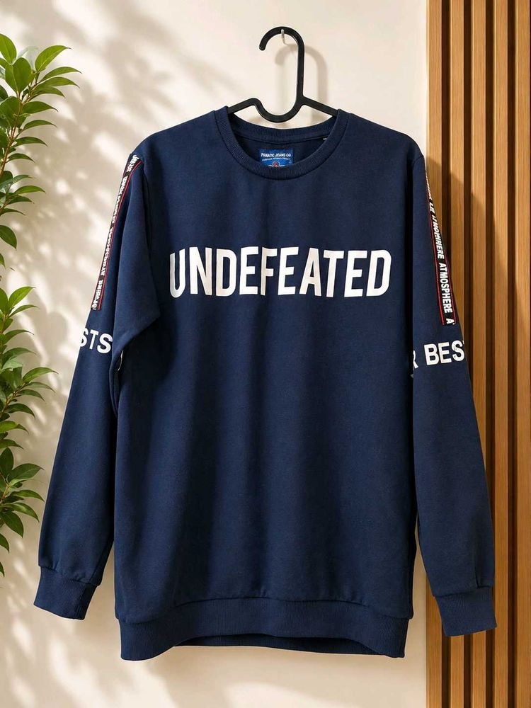 navy blue Men's sweatshirt (full hands)
