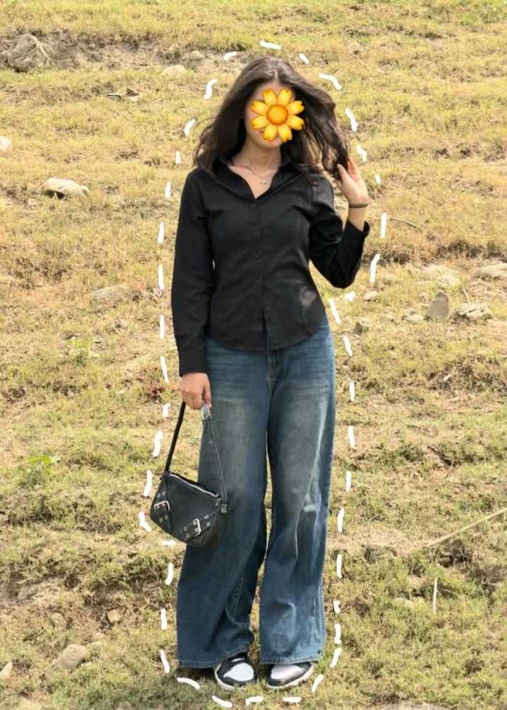 Wide Leg Denim Jeans