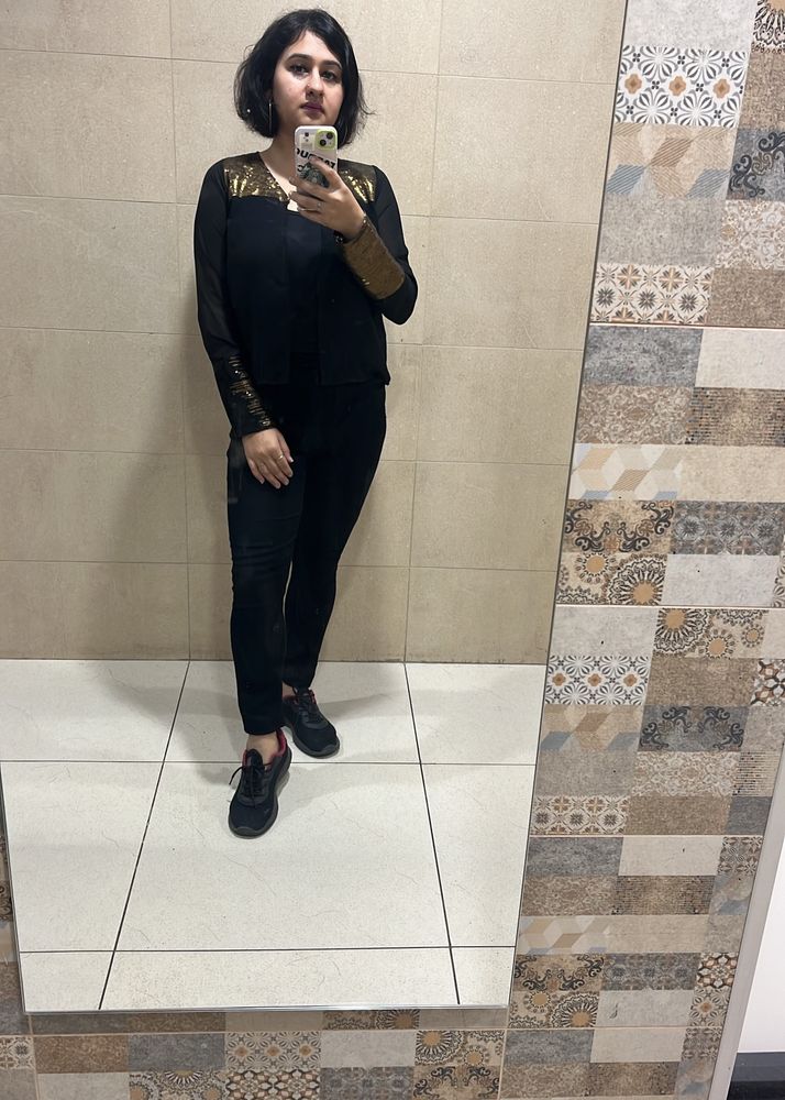 Black N Golden Shrug
