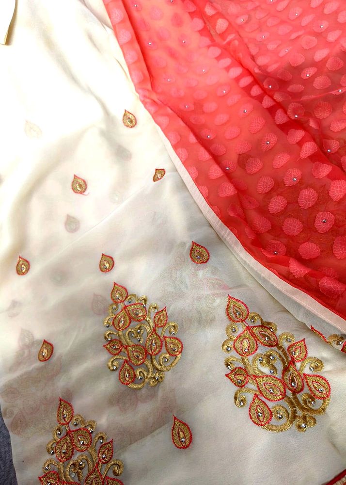 Beautiful Chiffon 2 Shade Saree