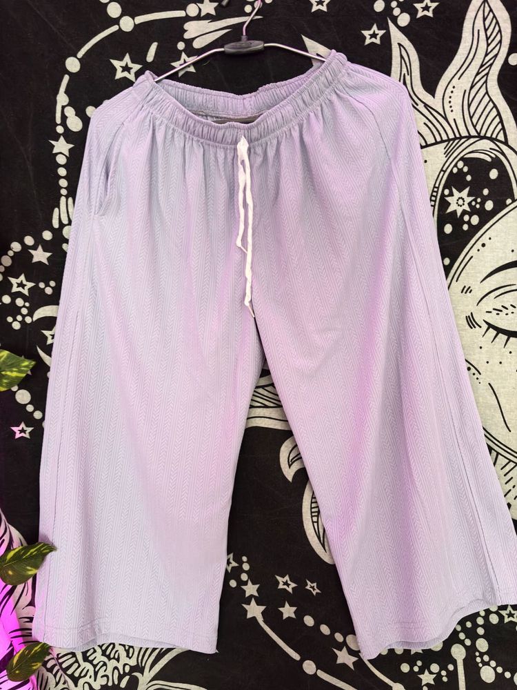 Lavender T-Shirt and lower(waist:26-28)stretchable