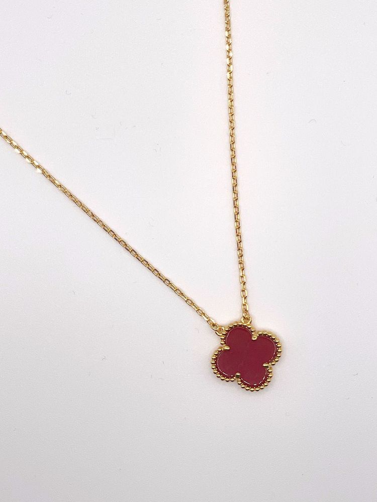 Red Clover Anti Tarnish Necklace
