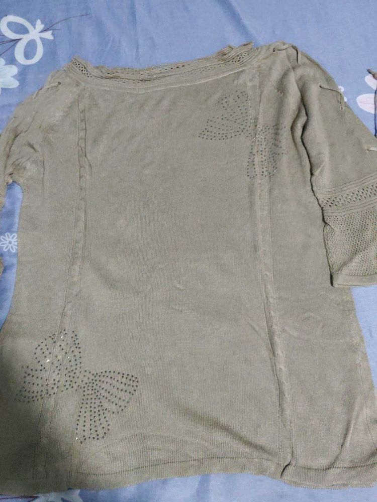 Stylish Embellished Tunic Top