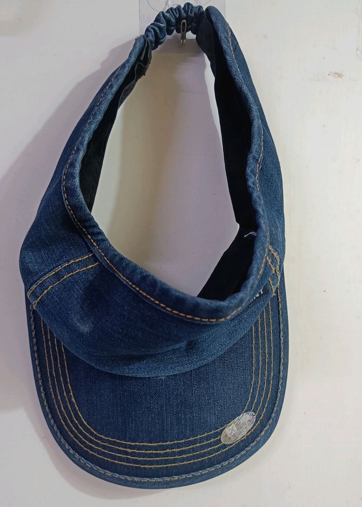 Denim Visor Hat