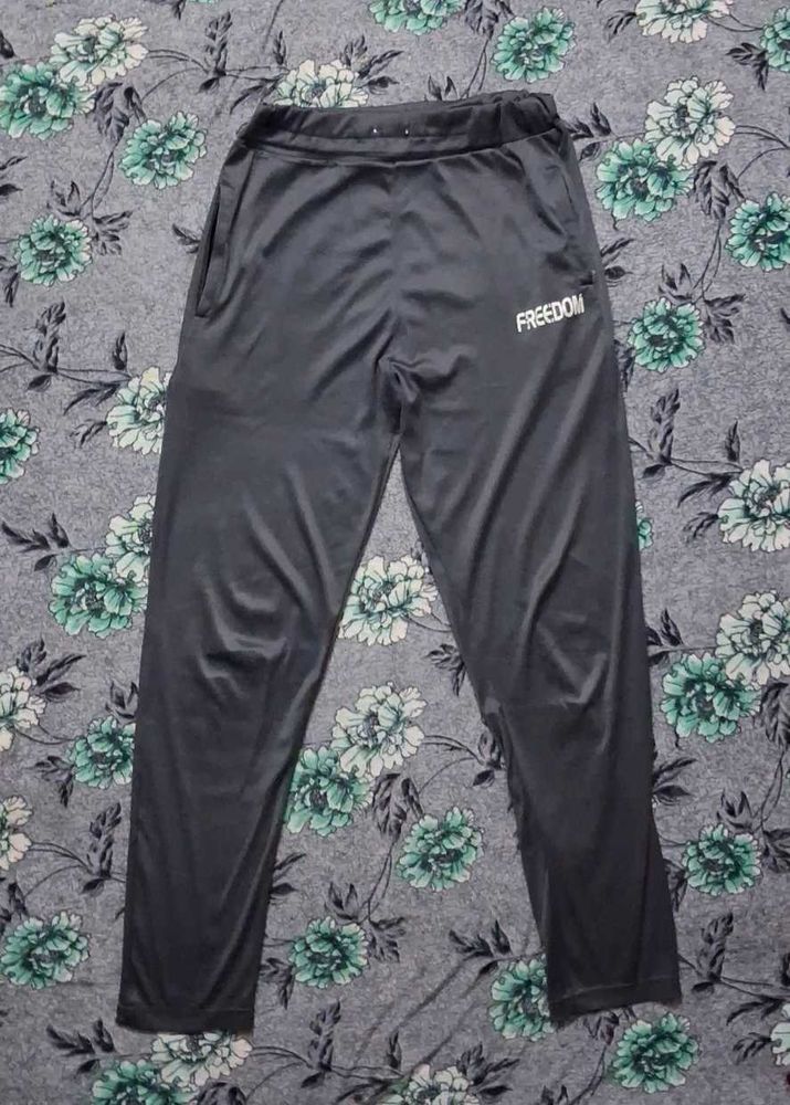 Freedom Black Stretch Track Pants | 2 Zip Pockets