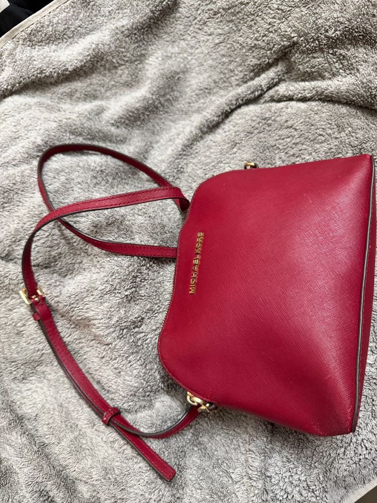 Michael Kors Red Crossbody Bag