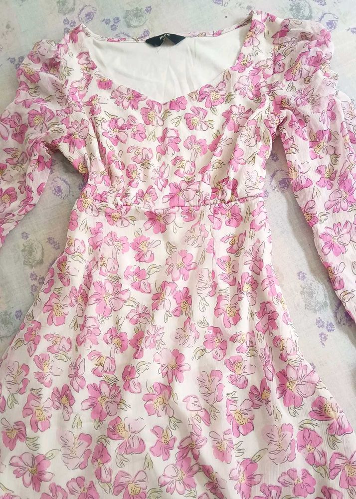 Pink Floral Dress