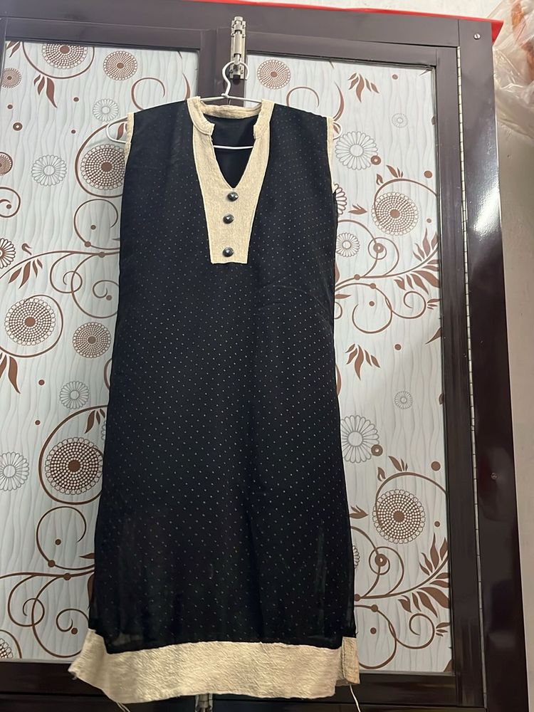 Elegant Black Kurta