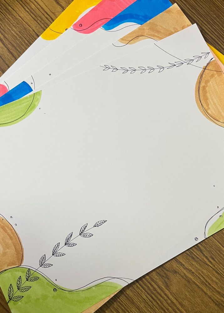 Vibrant customizable project sheets