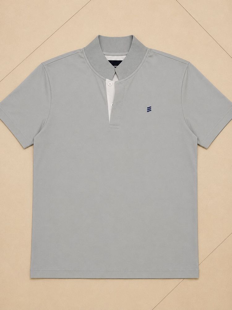 Men's Grey Polo T-Shirt