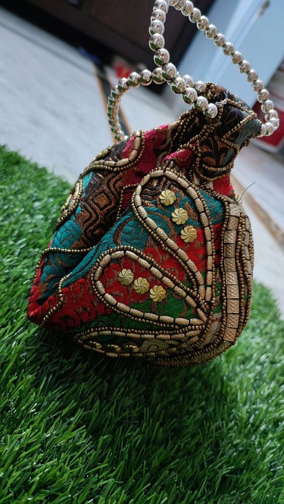 Boho Embroidered Potli Bag