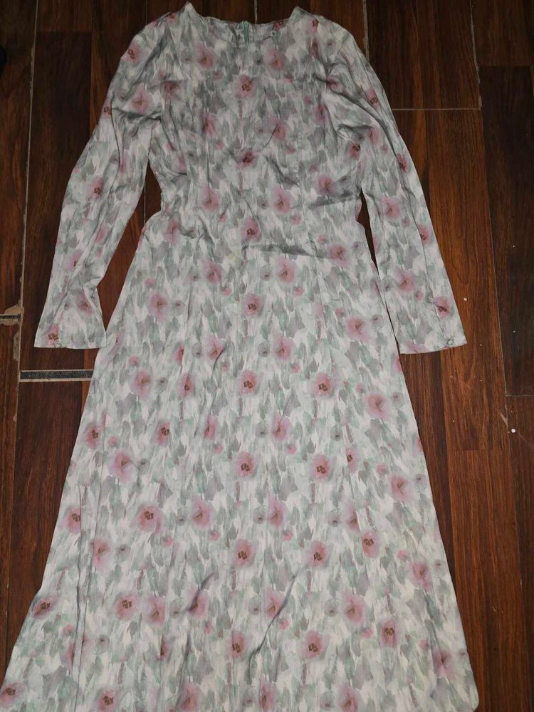 Floral Print Long Sleeve Dress