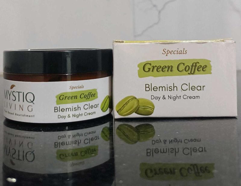 Mystiq Living Green Coffee Blemish Clear Cream