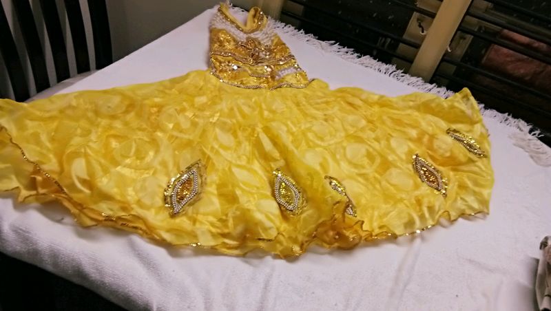 Full Flared Brasso Mul Work Gown