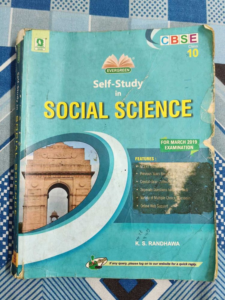 Self-Study Social Science Class 10 CBSE