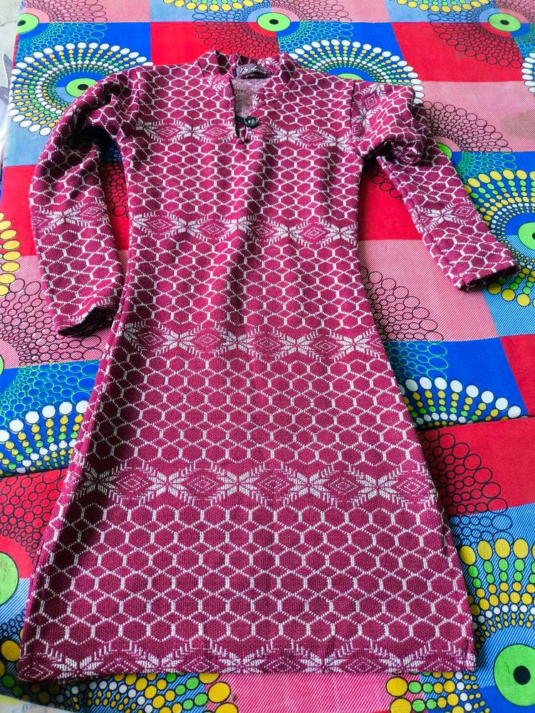 Patterned Knit kurta
